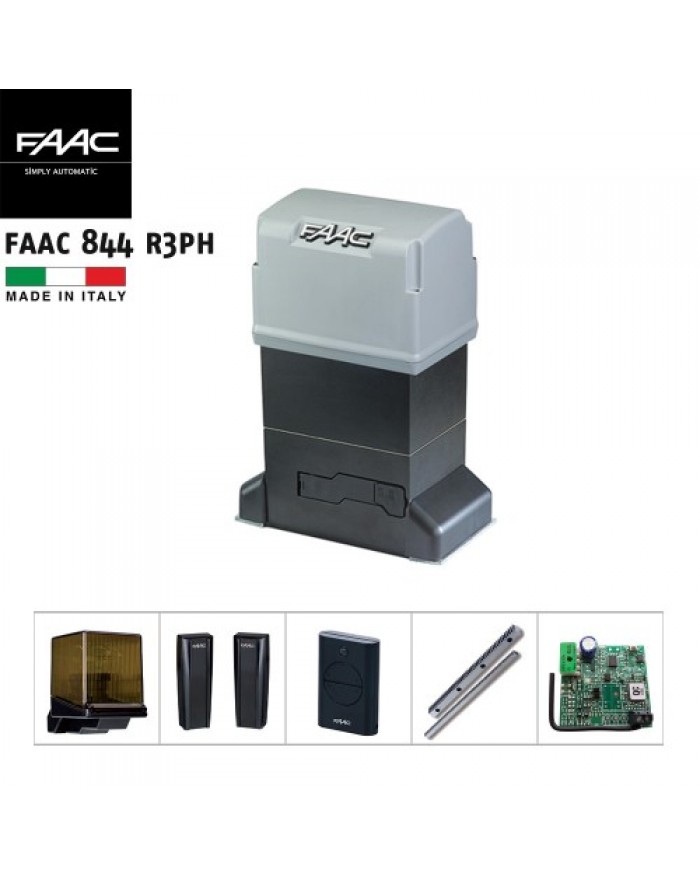 FAAC 844 R3 PH YANA KAYAR KAPI MOTORU-Aksesuarlı Kit